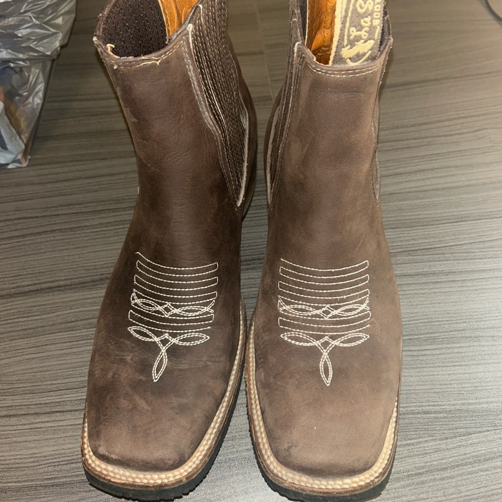 La Sierra brown leather western boots, 1/2 boot – men’s size 12